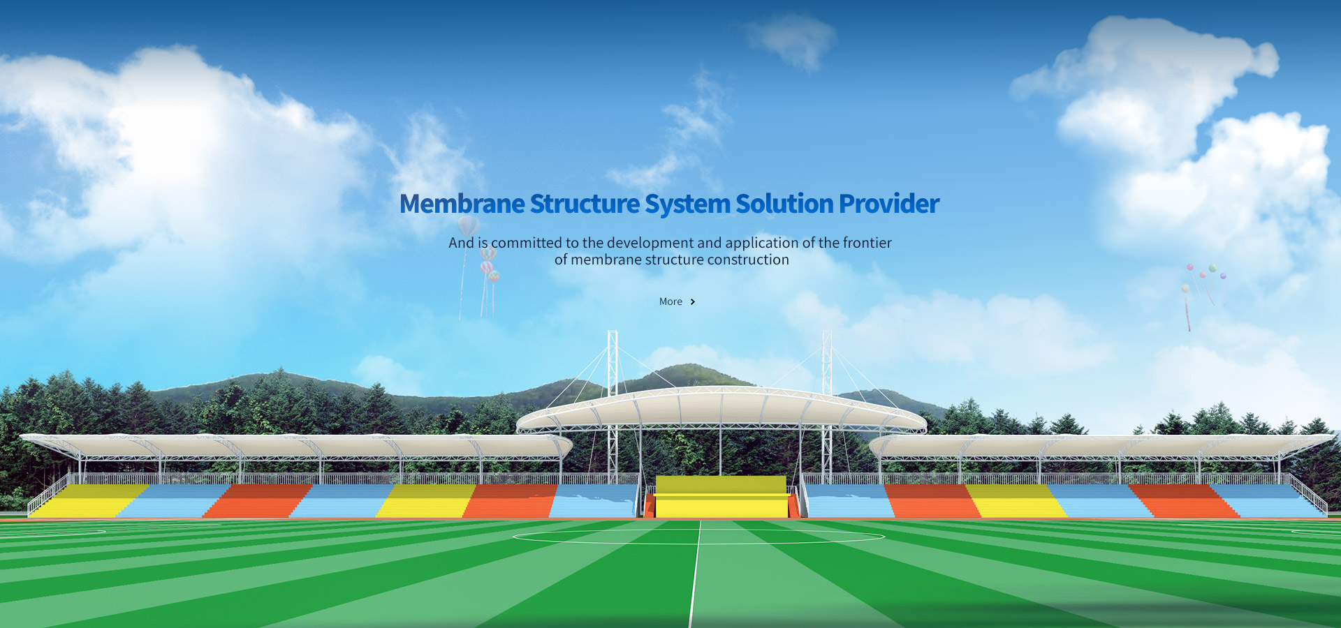 Membrane structure system solutions provider, and is committed to the development of membrane structure in the field of architecture.