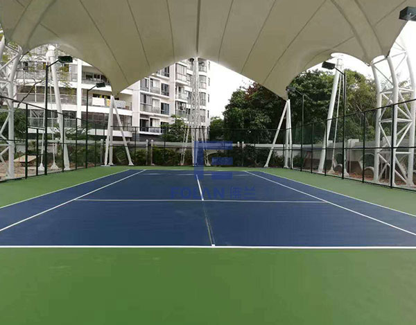 Shenzhen xinhua middle school tennis court membrane structure