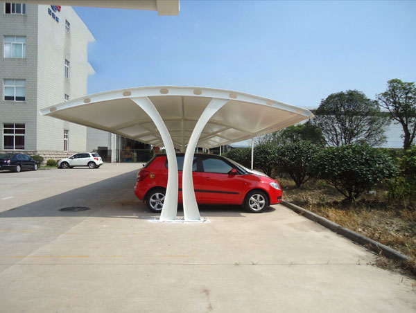 The characteristics of the membrane structure engineering car awnings