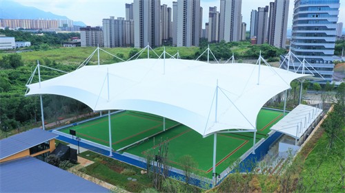 佛兰空间又一膜结构门球场工程在江西九江圆满竣工！